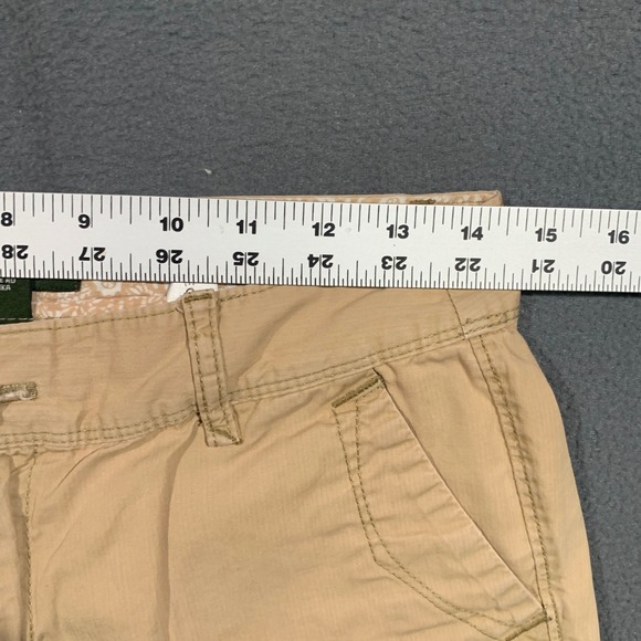 Eddie Bauer Women's Shorts Size 2 Set of 3 Cotton Blend Casual Khaki Coral Green - Picture 6 of 10